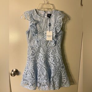 Bardot Kids Light Blue Lace Dress